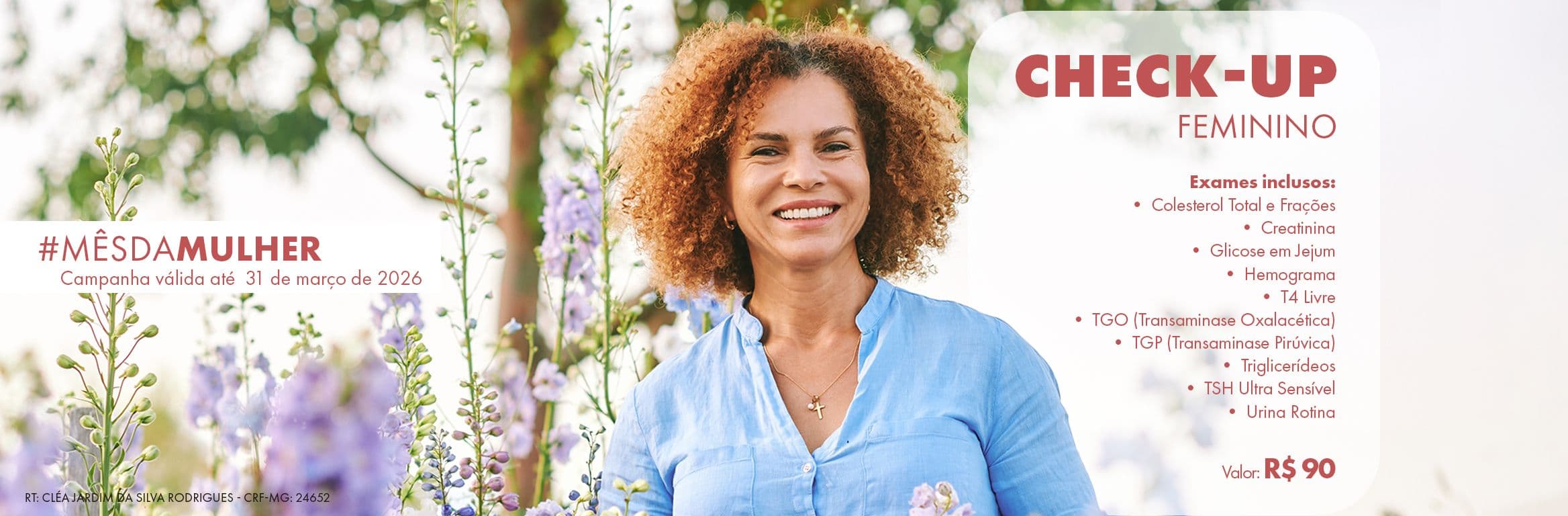 Banner Check Up Feminino